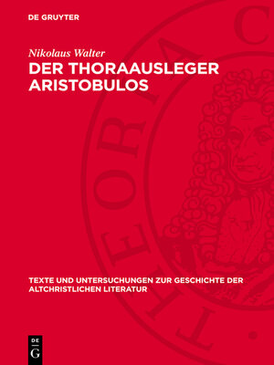 cover image of Der Thoraausleger Aristobulos